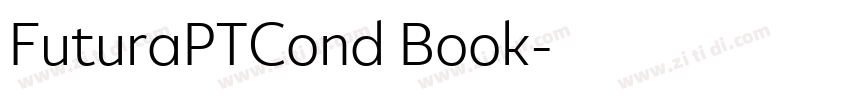 FuturaPTCond Book字体转换